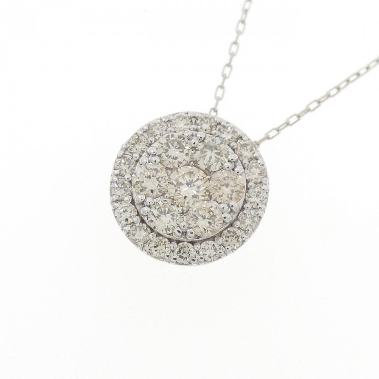 K18WG ダイヤモンド ネックレス 0.41CT