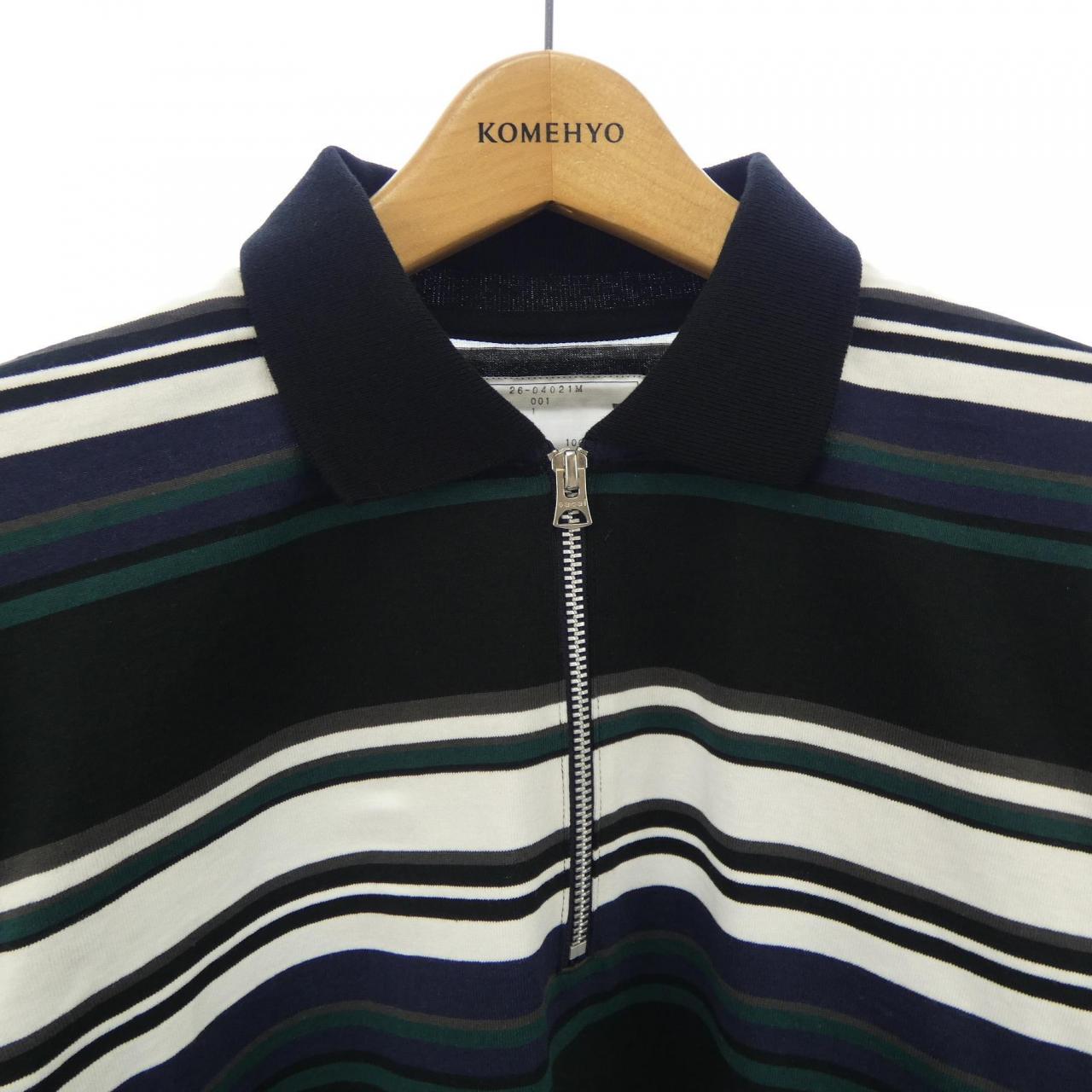 サカイ SACAI STRIPE COTTON JERSEY 26-04021M ポロシャツ