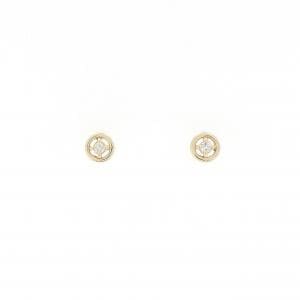 K10YG ダイヤモンド ピアス 0.02CT