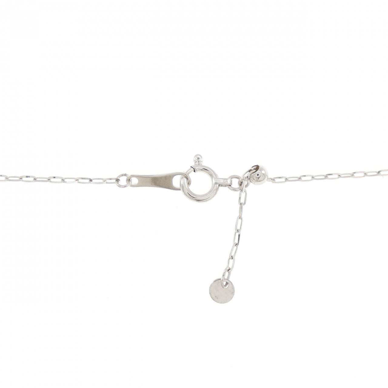 K18WG クロス モルガナイト ネックレス 0.97CT
