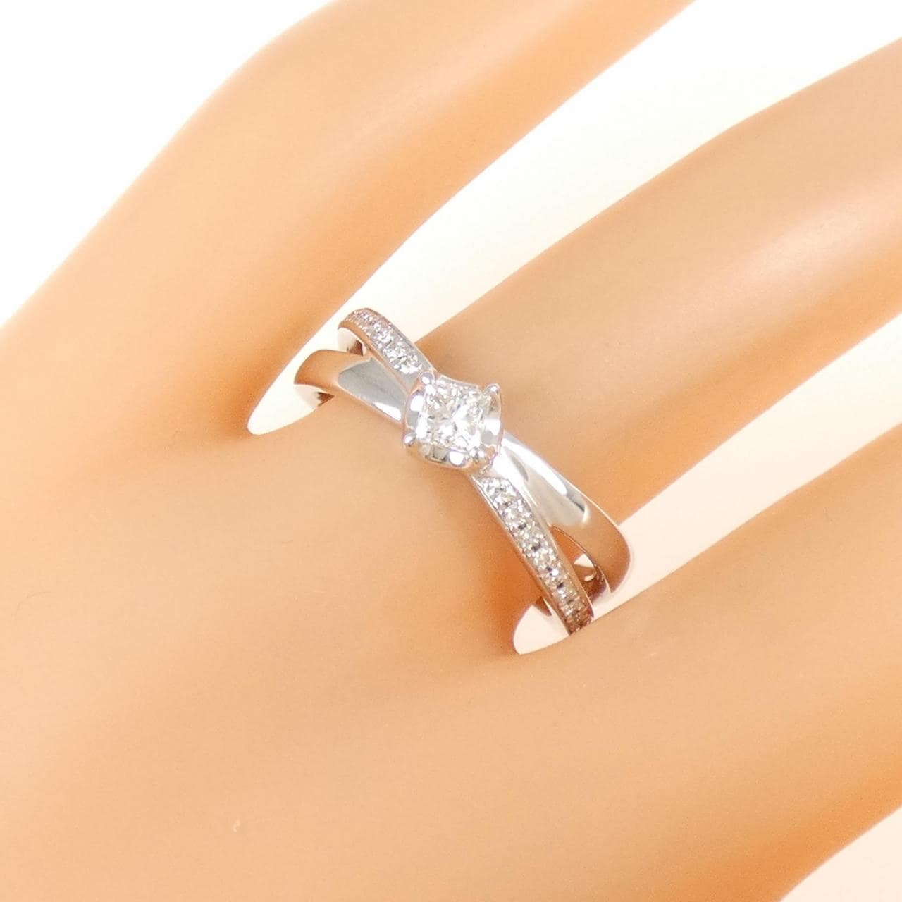 コメ兵｜K18WG ダイヤモンド リング 0.2CT｜ジュエリー｜リング 