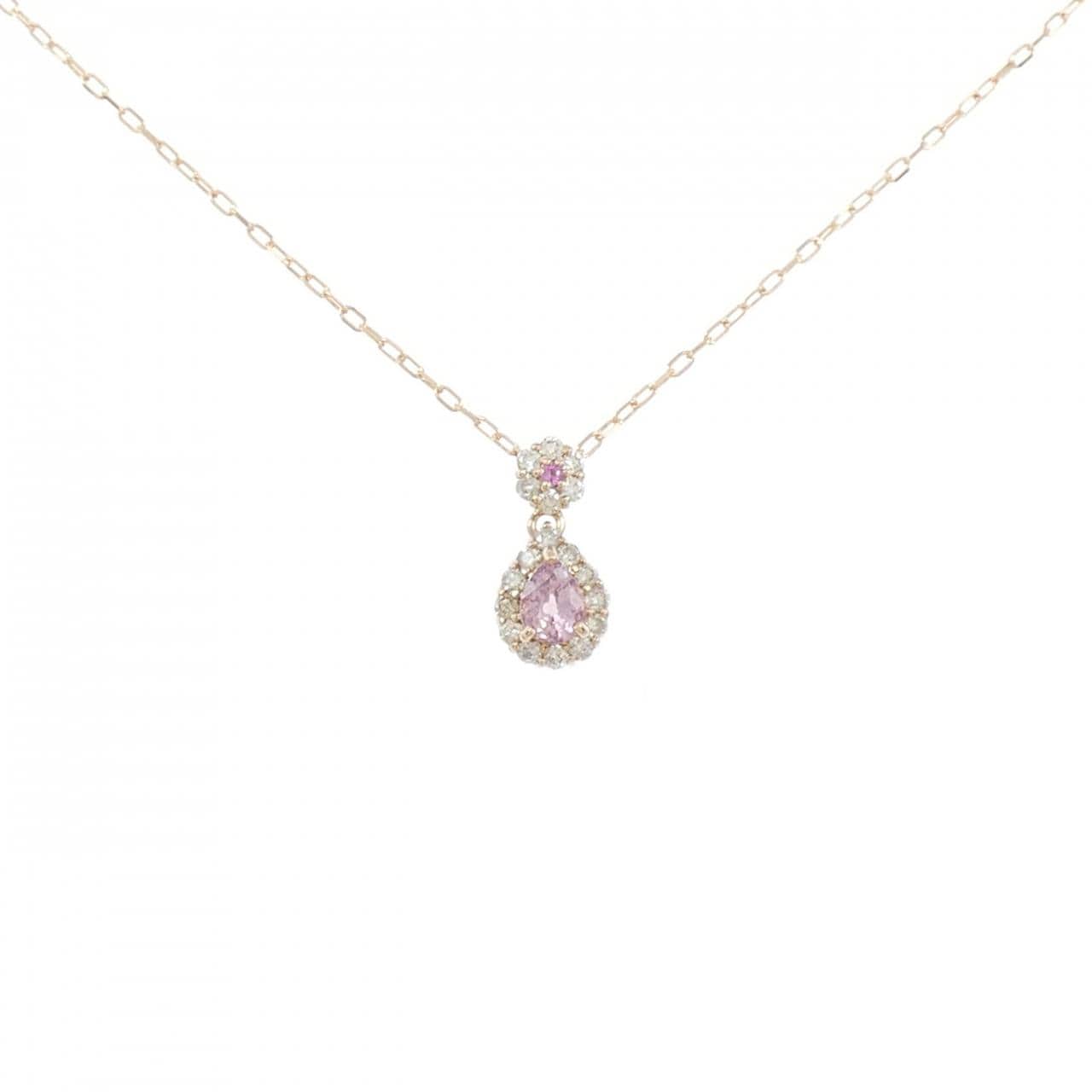 K18PG サファイヤ ネックレス 0.215CT