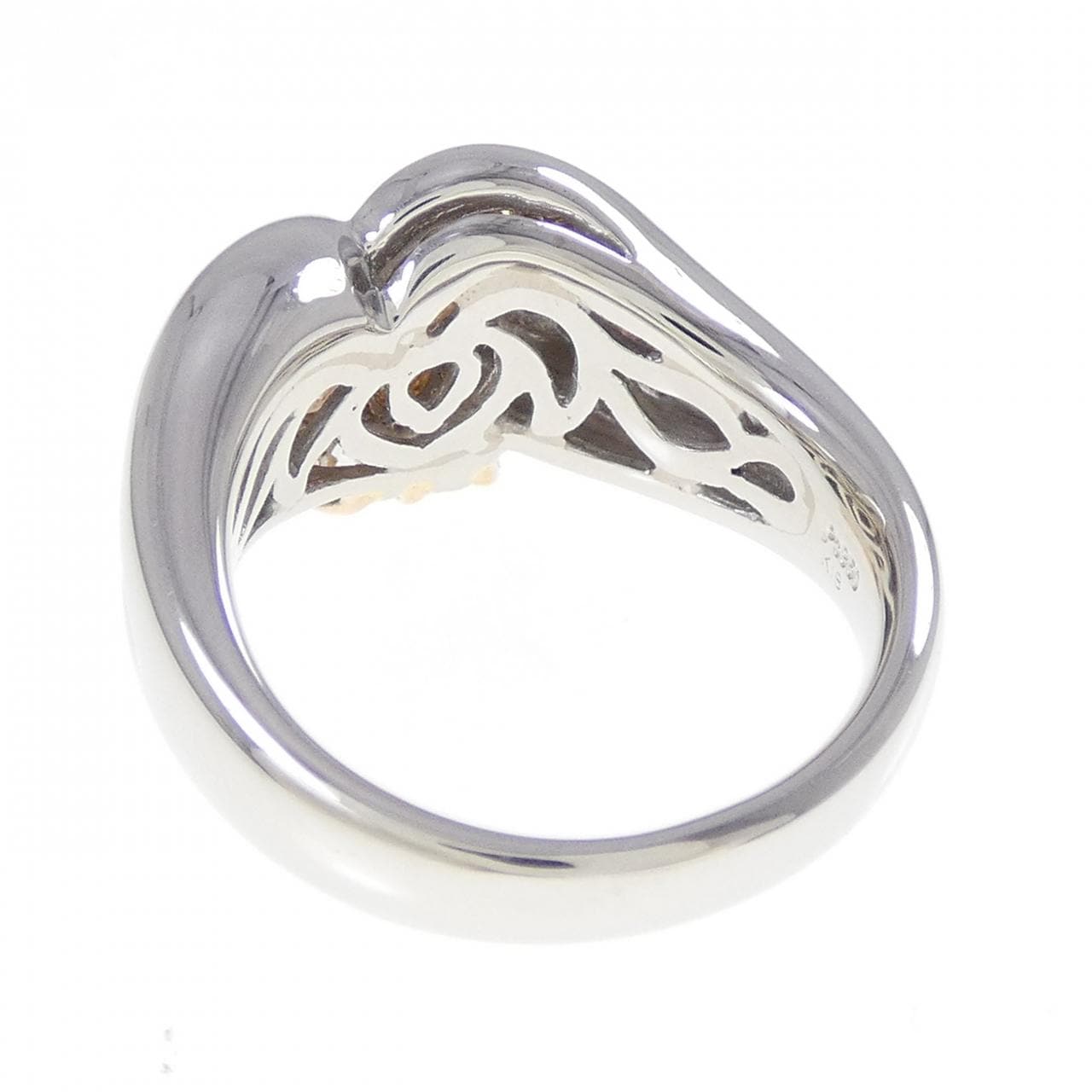 PT950/K18PG ダイヤモンド リング 1.03CT