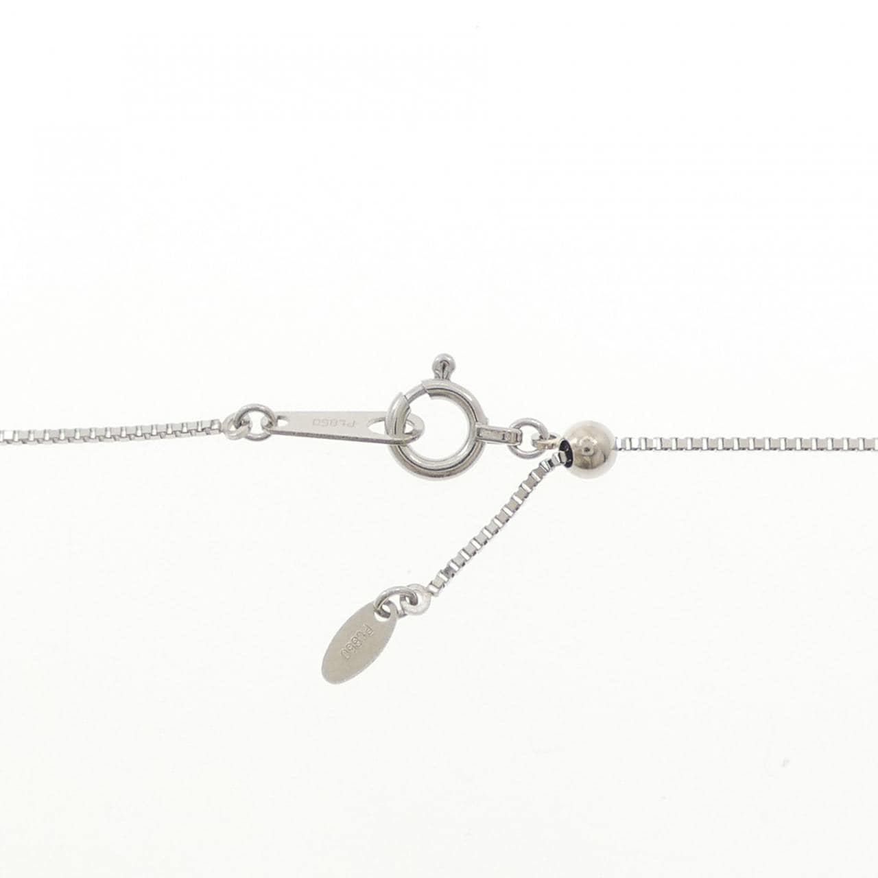 PM/PT850 フラワー ダイヤモンド ネックレス 0.12CT