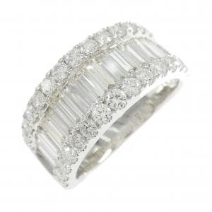 K18WG ダイヤモンド リング 2.229CT