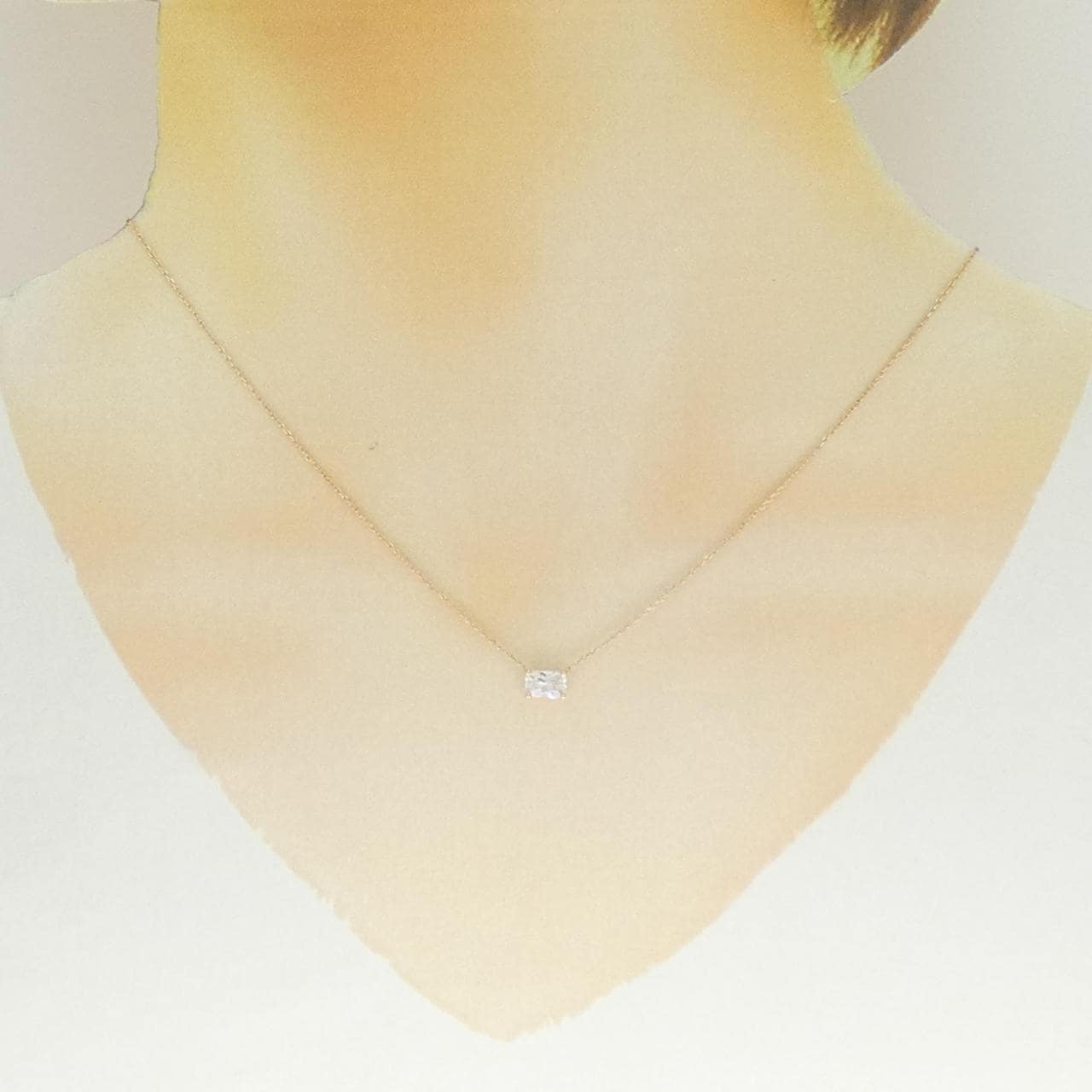 K10PG キュービック ネックレス