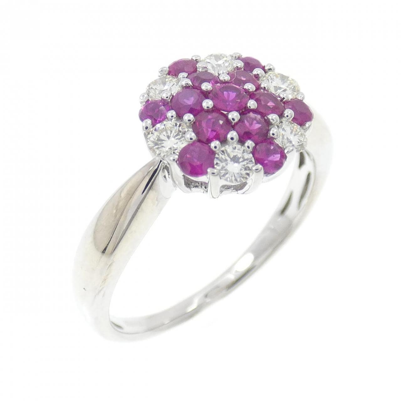 K18WG ルビー リング