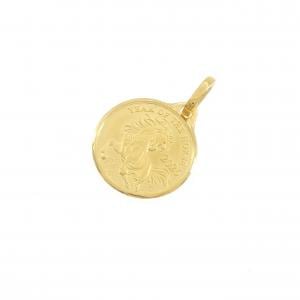 K24YG(枠) コイン ペンダント