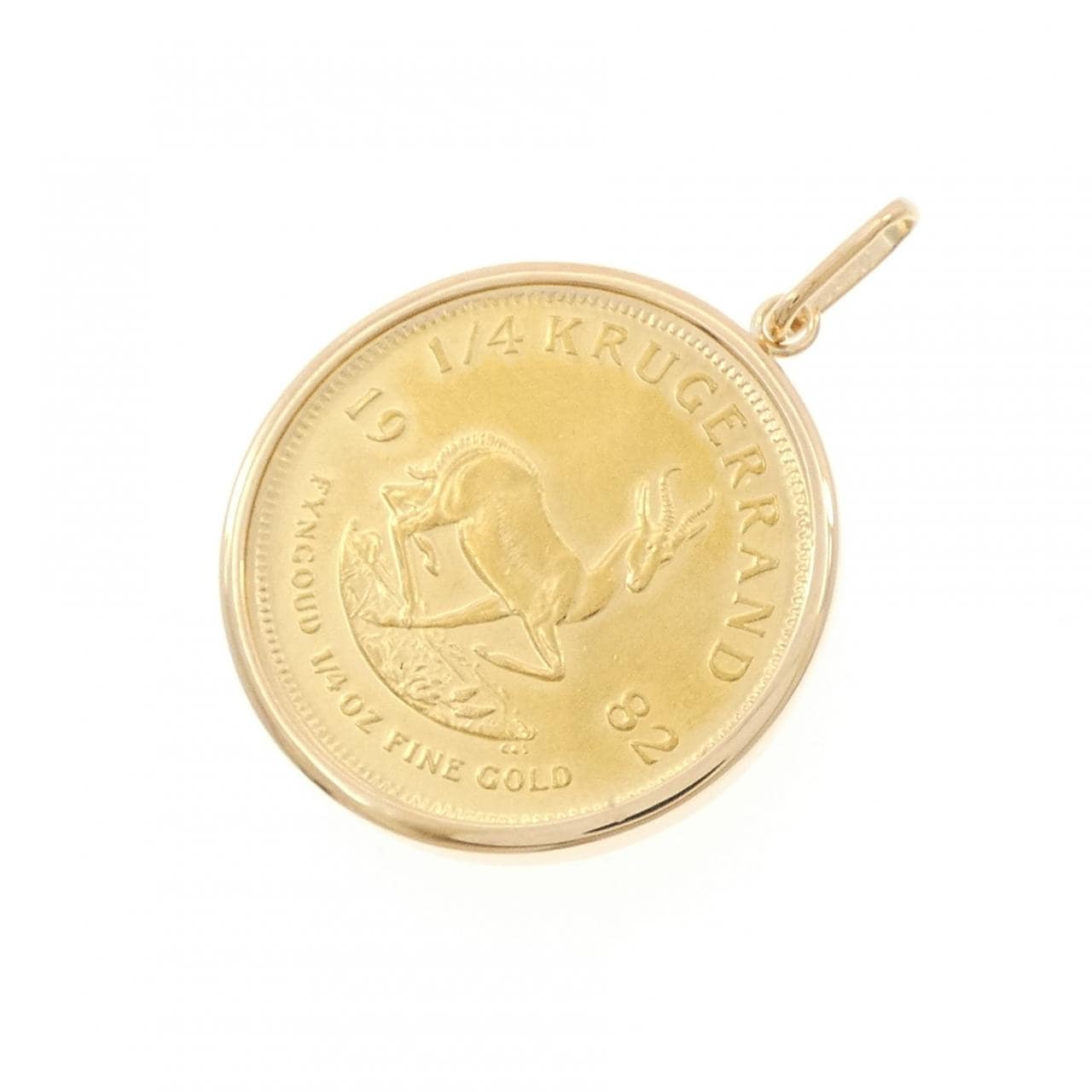 K18YG(枠) コイン ペンダント