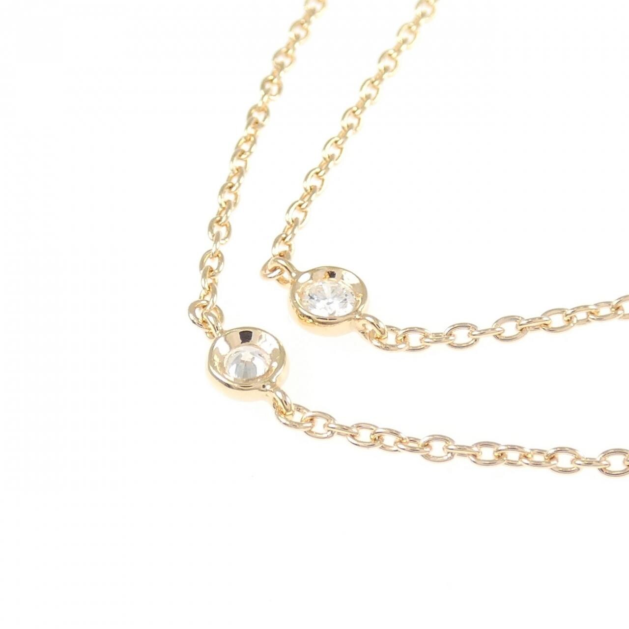 K18PG ダイヤモンド ネックレス 0.55CT