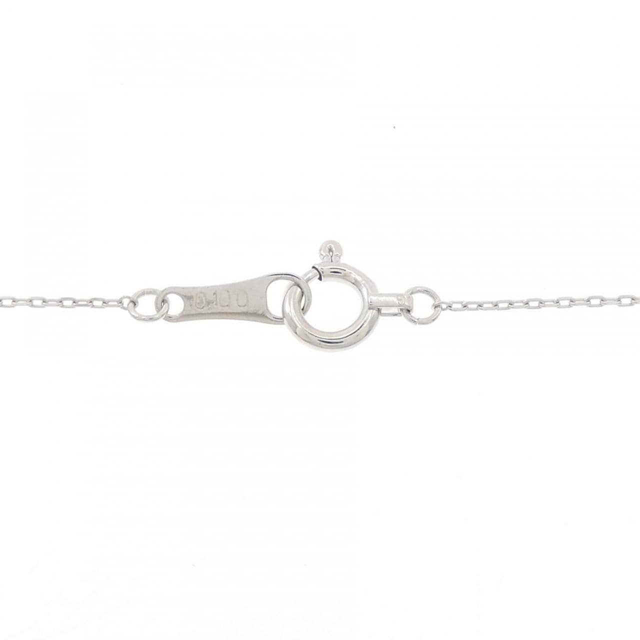 K18WG ハート ダイヤモンド ネックレス 0.100CT