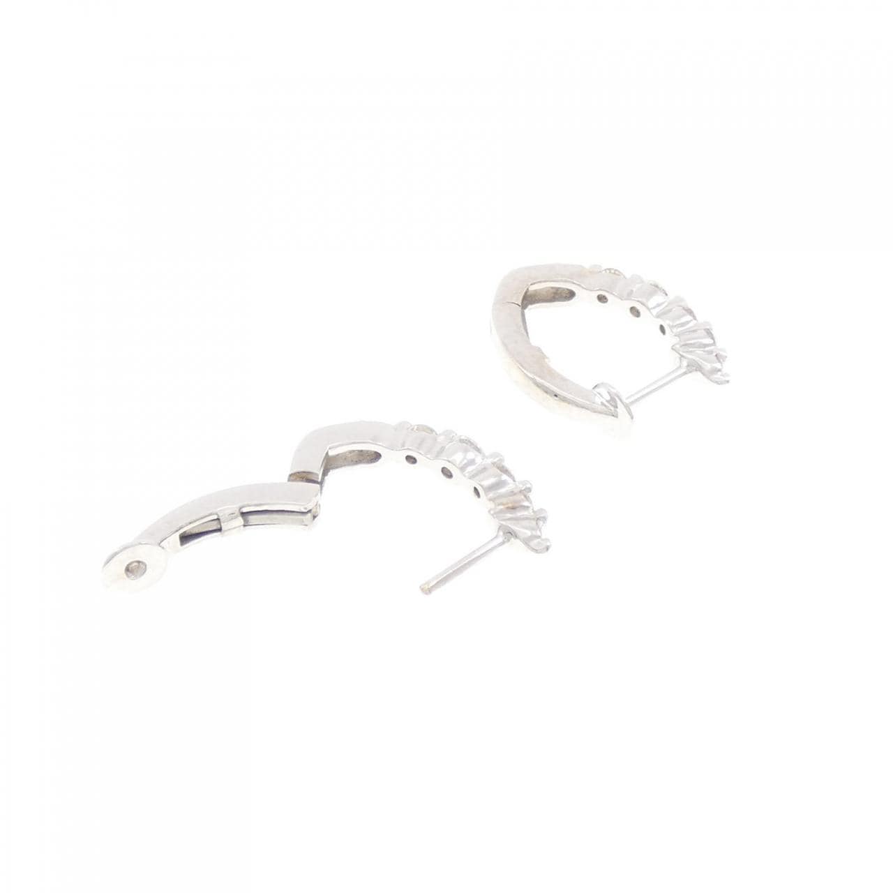 K18WG ダイヤモンド ピアス 0.50CT