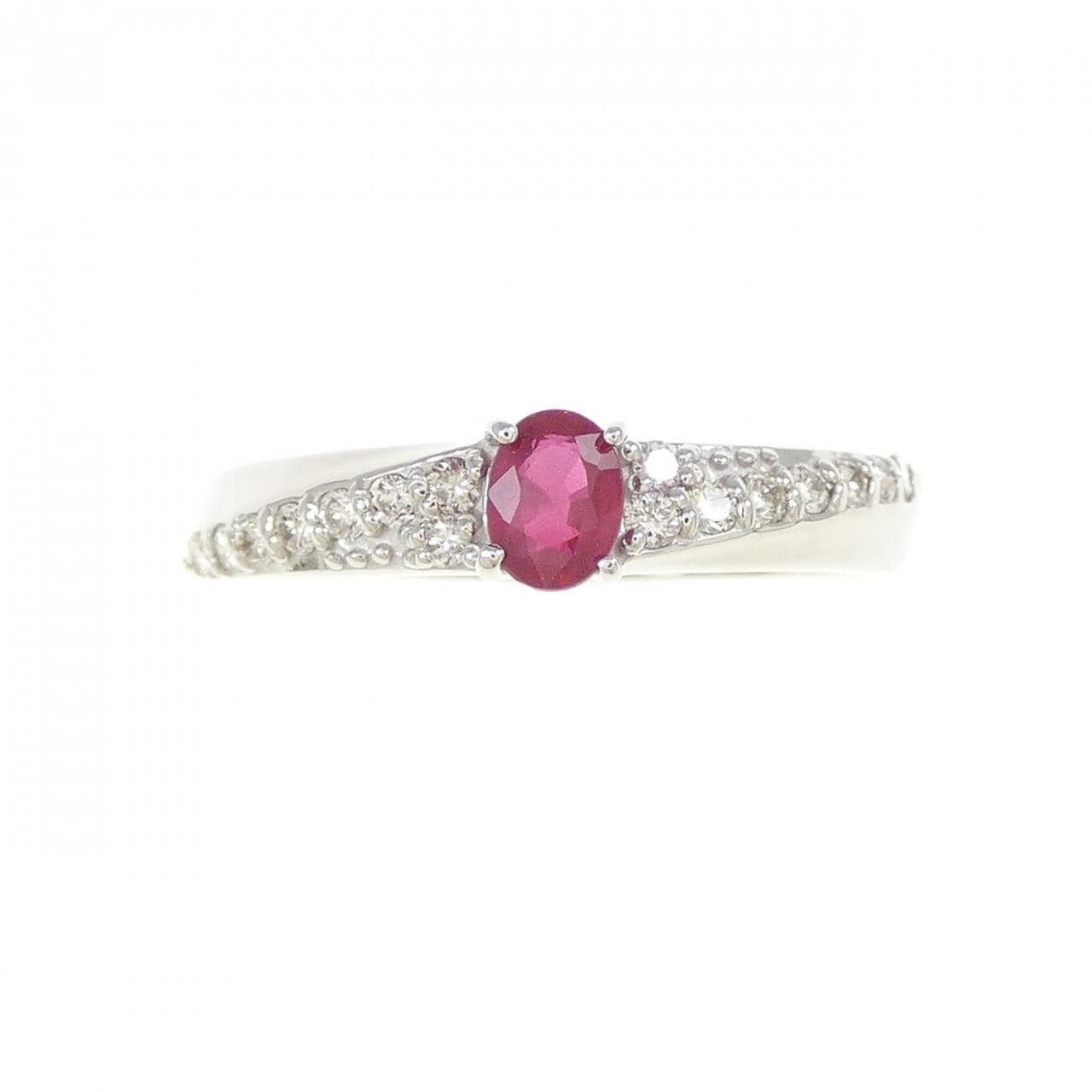 PT950 ルビー リング 0.248CT