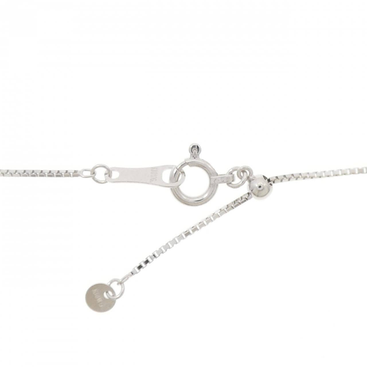 K18WG ダイヤモンド ネックレス 0.15CT