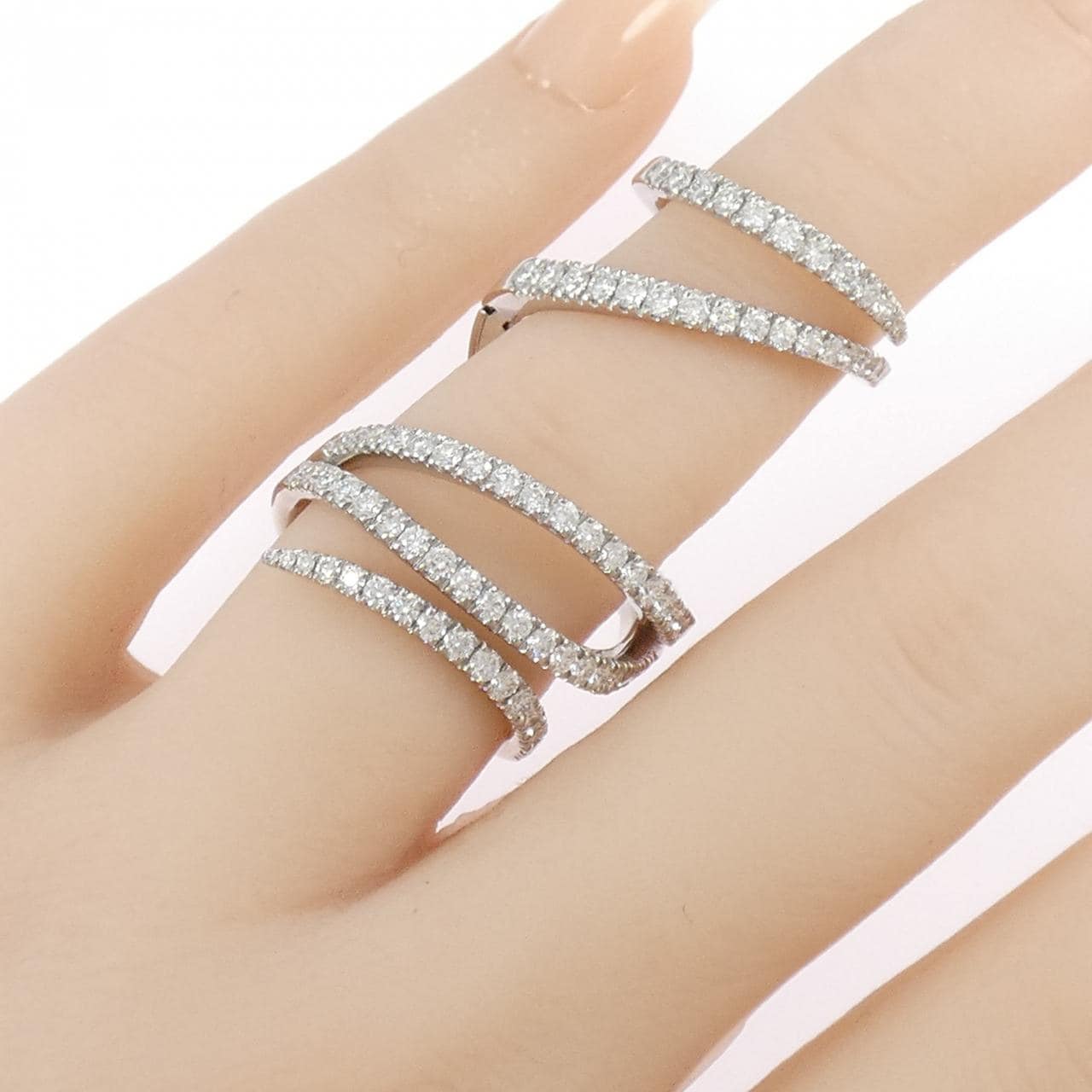 750WG ダイヤモンド リング 1.50CT