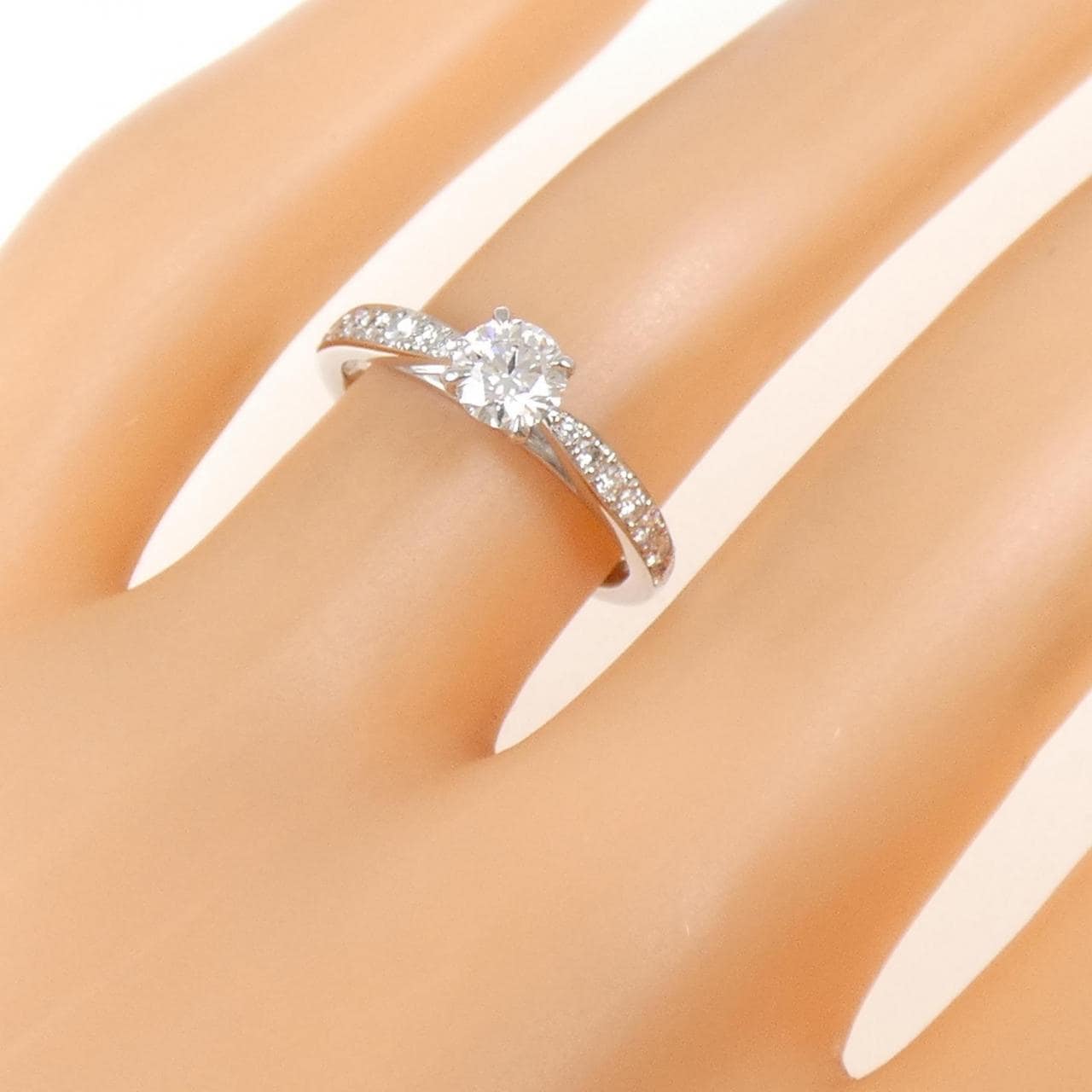 PT900 ダイヤモンド リング 0.377CT F VVS1 3EXT H&C