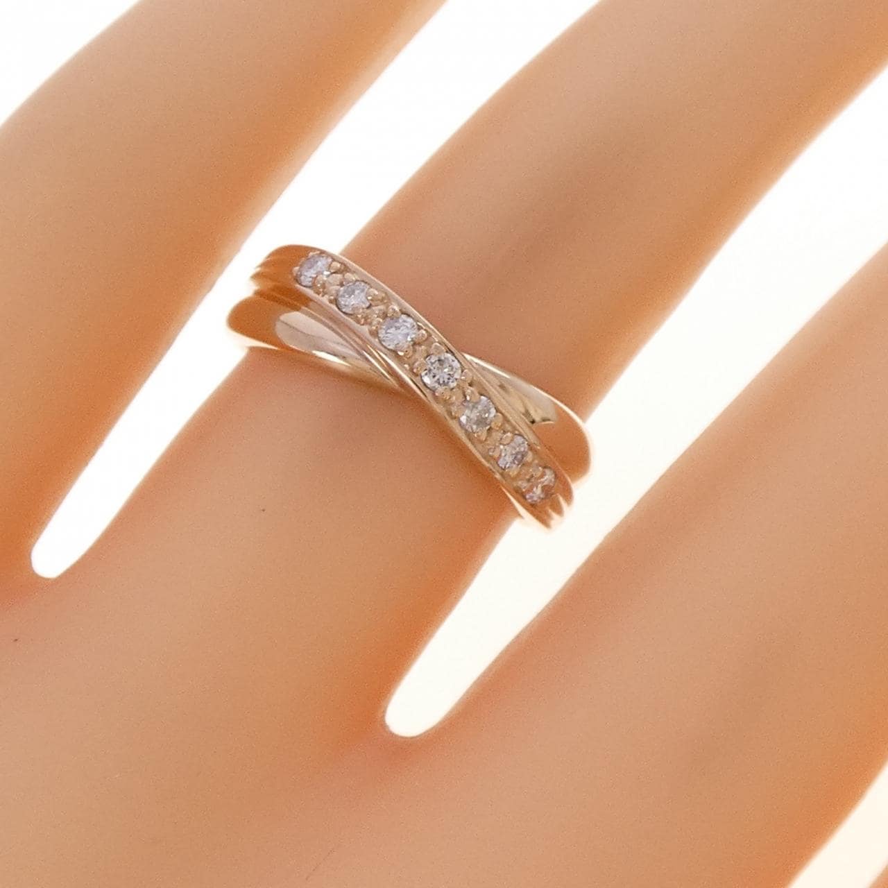 K18PG ダイヤモンド リング 0.14CT
