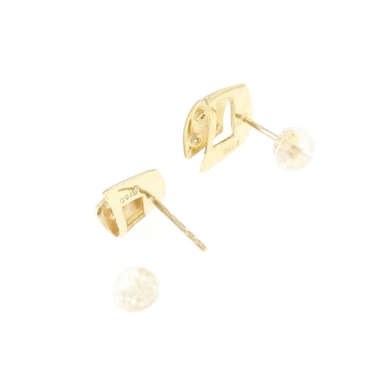 750YG/K18YG ダイヤモンド ピアス