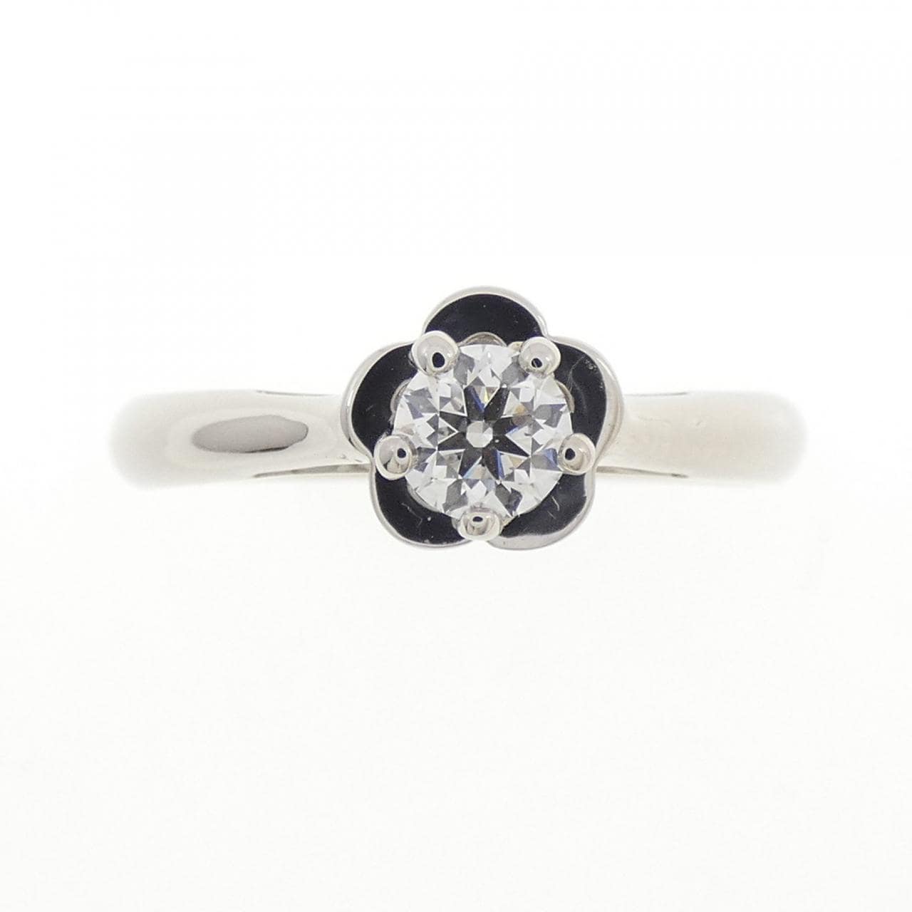 シャネル カメリア リング 0.30CT D VVS1 3EXT