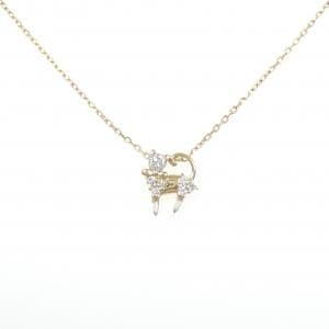 K18YG キャット ダイヤモンド ネックレス 0.29CT