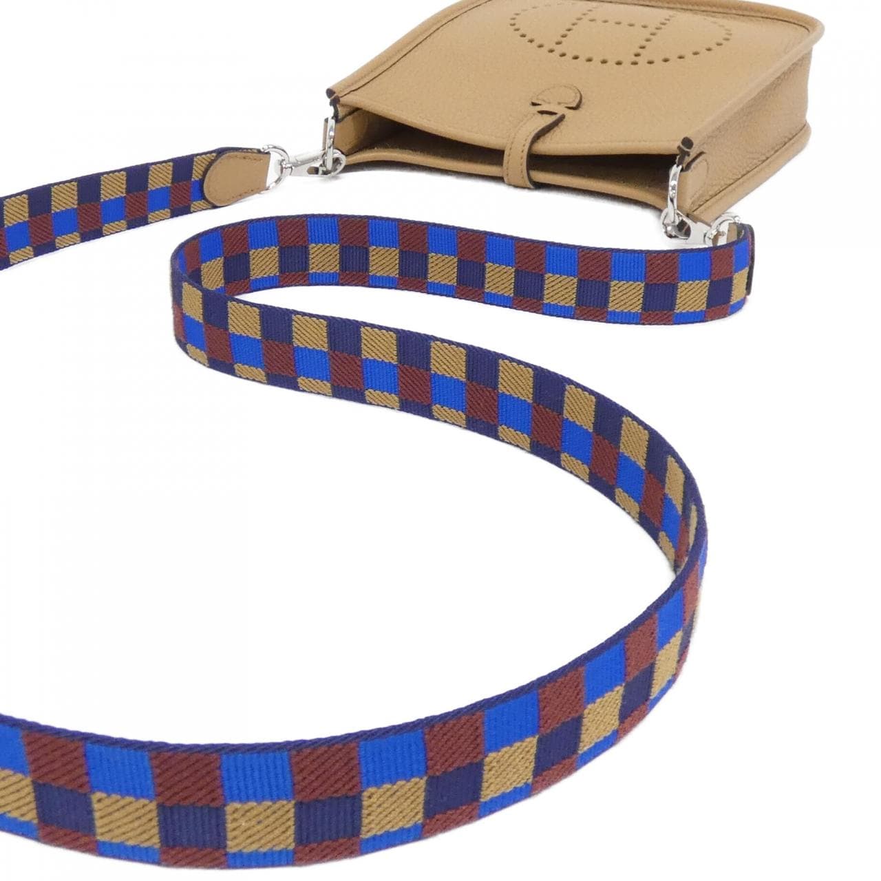 HERMES MAXI QUADRILLE Evelyn Amazon 16cm 083433CK Shoulder Bag