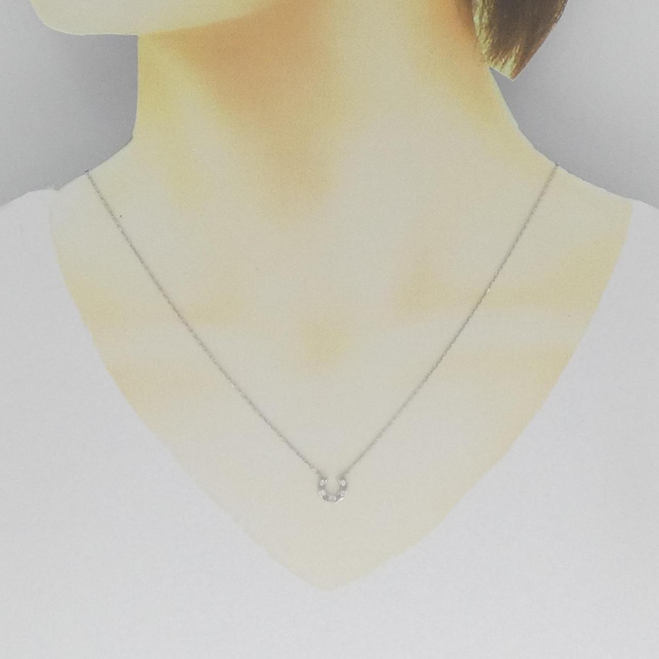 Ethe Horseshoe Diamond Necklace 0.04CT