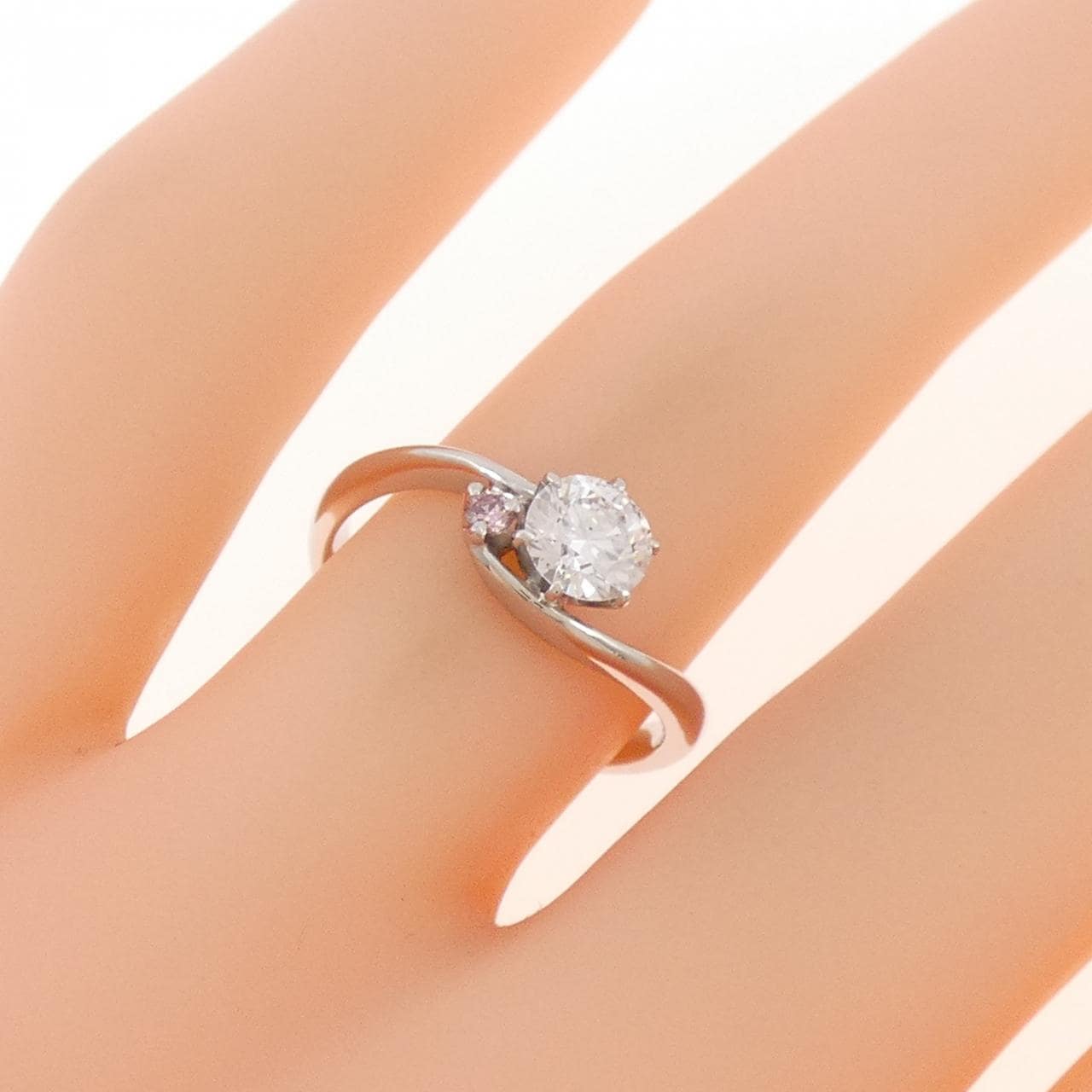 PT900 ダイヤモンド リング 0.505CT F VS2 EXT H&C