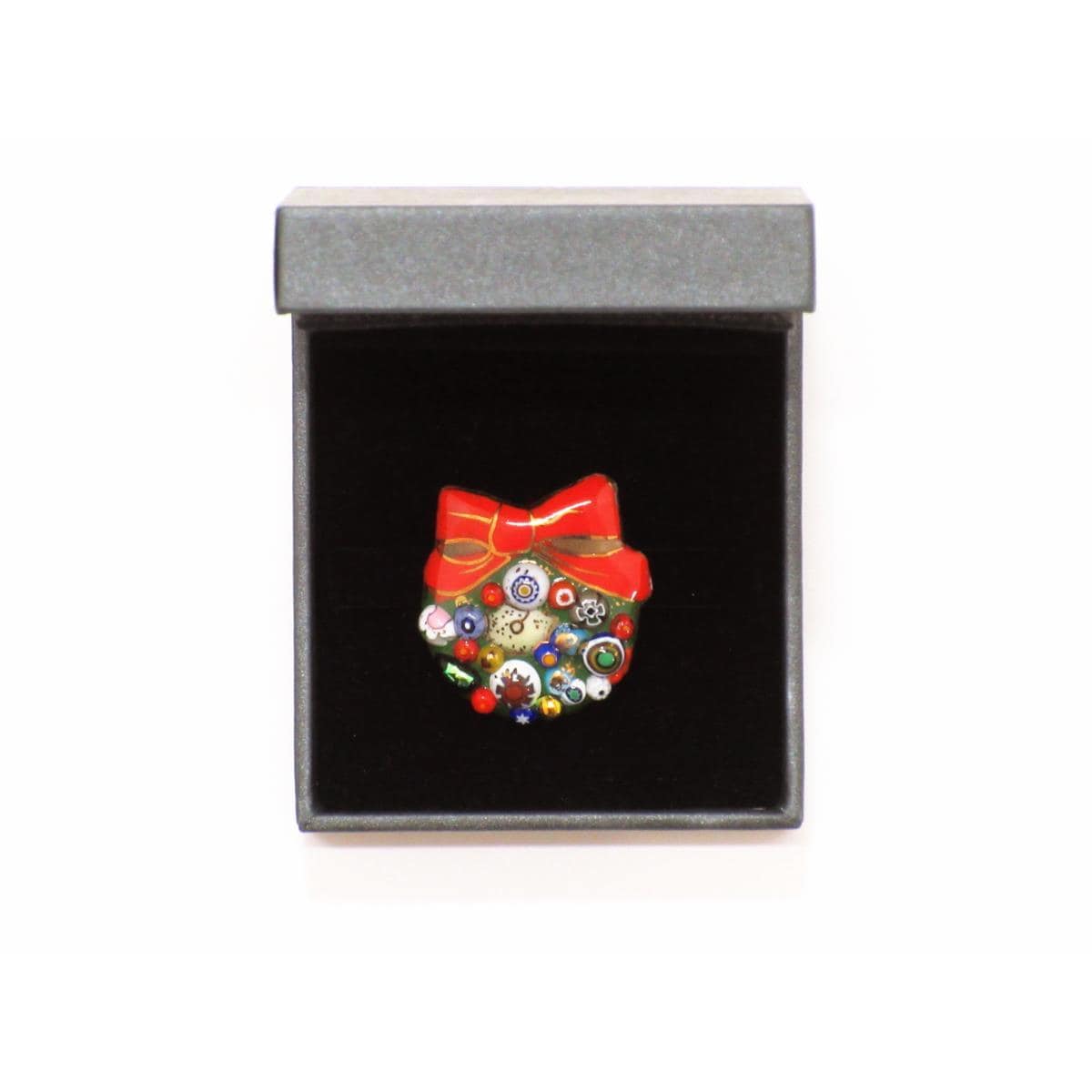 【新品】帯留　クリスマス