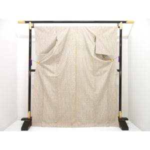 【未使用品】単衣　紬織　絞り加工