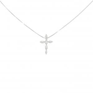 PT900/PT850 クロス ダイヤモンド ネックレス 0.422CT