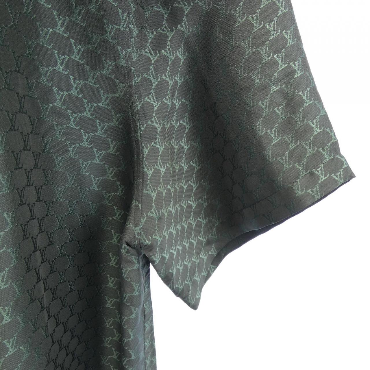 ルイヴィトン LOUIS VUITTON ショートスリーブジャガードシルクプレンドシャツ HRS30WKSY S/Sシャツ