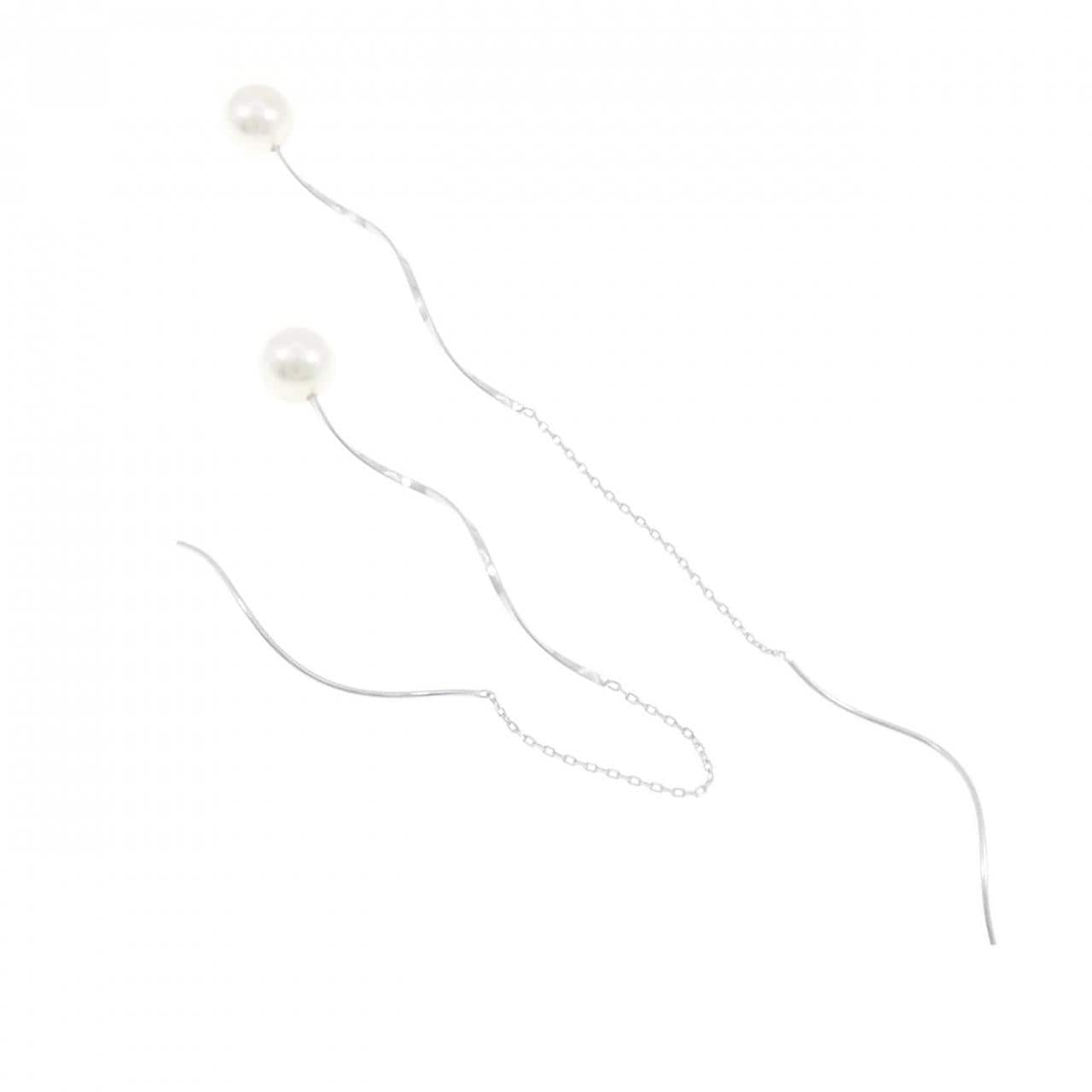 K10WG アコヤパール ピアス 6.7mm