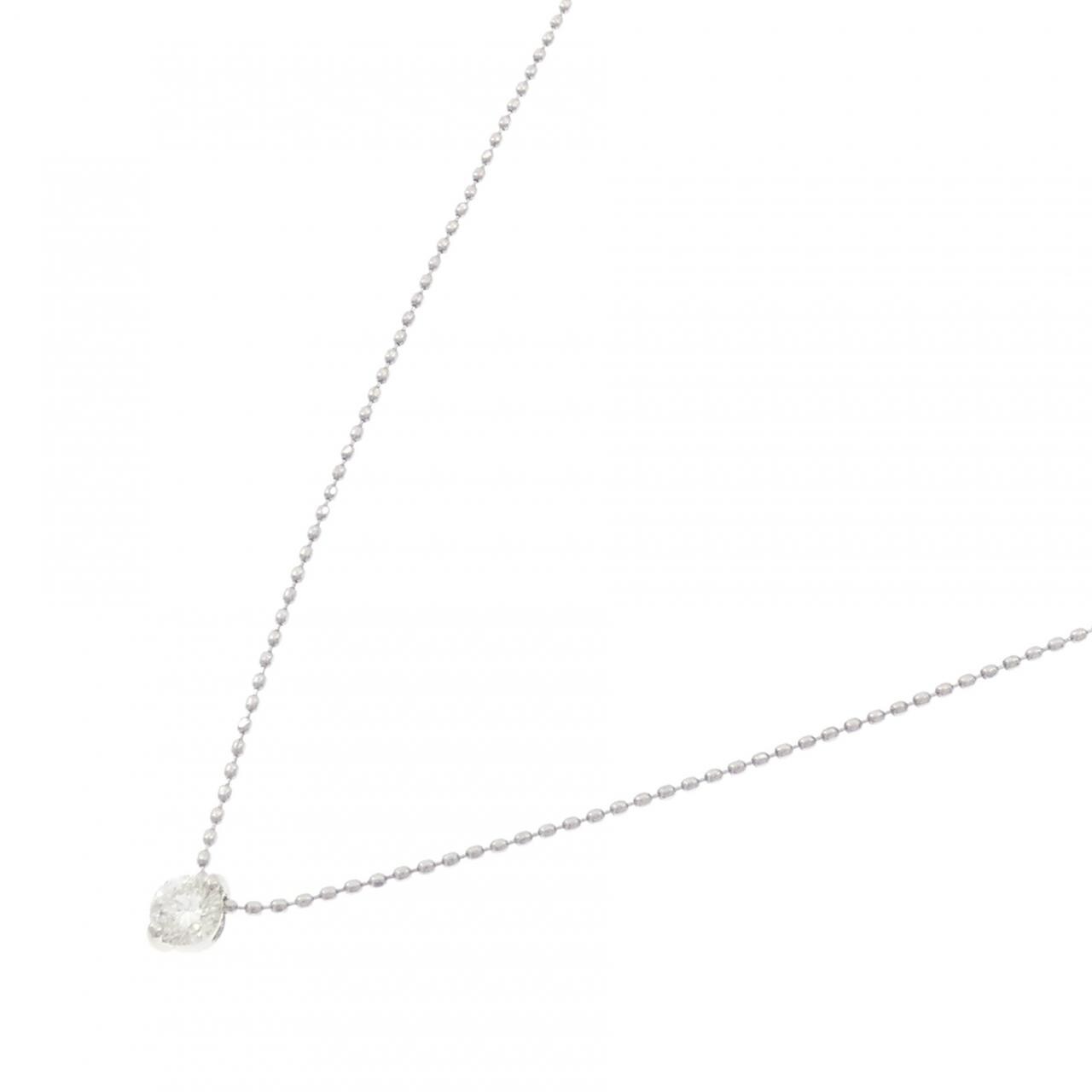 PT900 ソリティア ダイヤモンド ネックレス 0.23CT