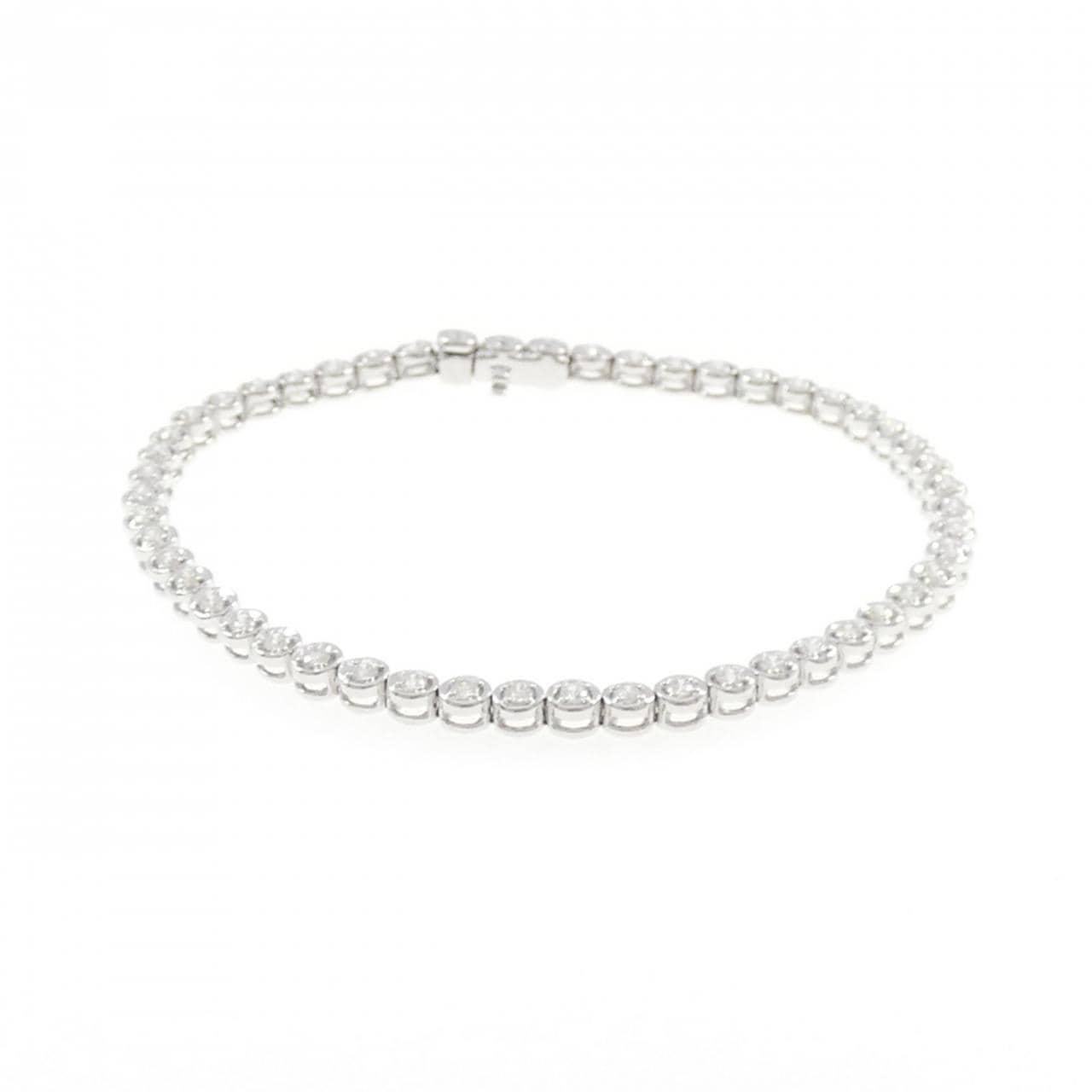 750WG ダイヤモンド ブレスレット 1.239CT