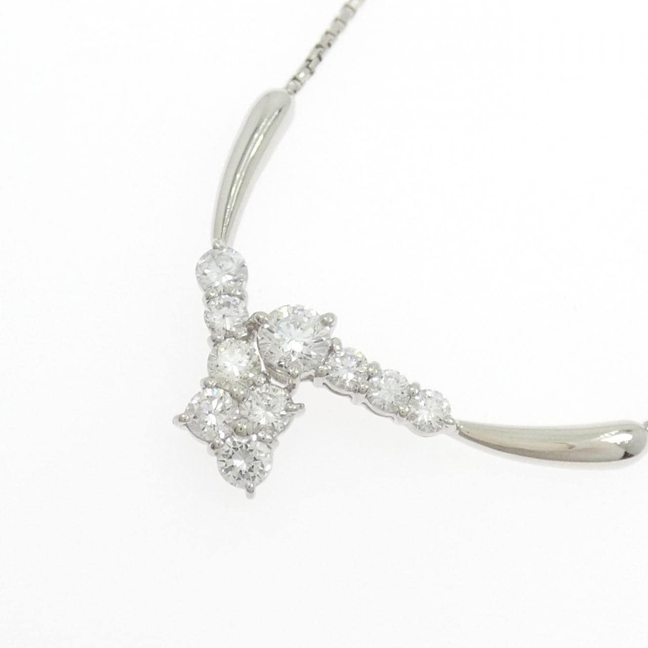 PT900/PT850 ダイヤモンド ネックレス 1.01CT