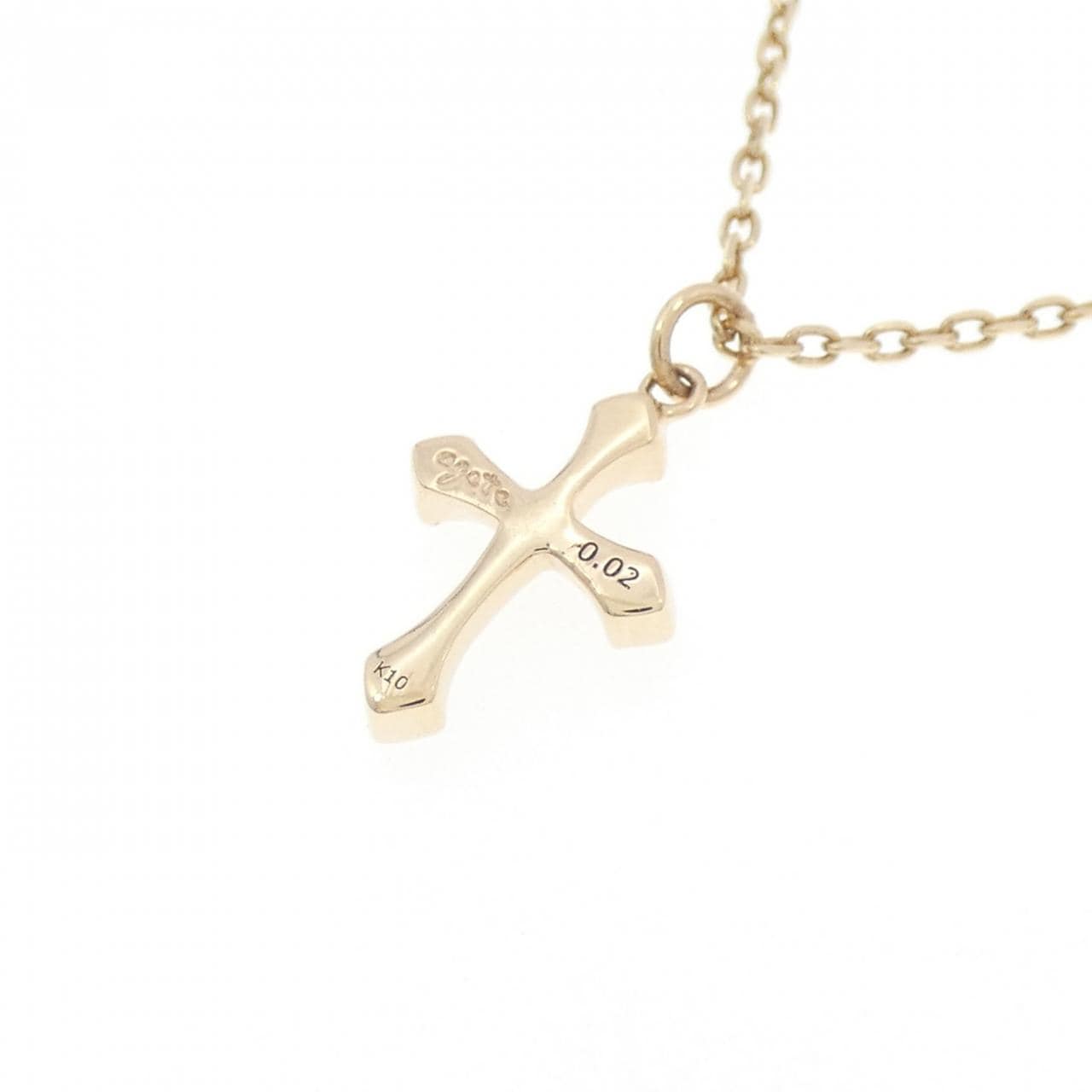 アガット ダイヤモンド ネックレス 0.02CT