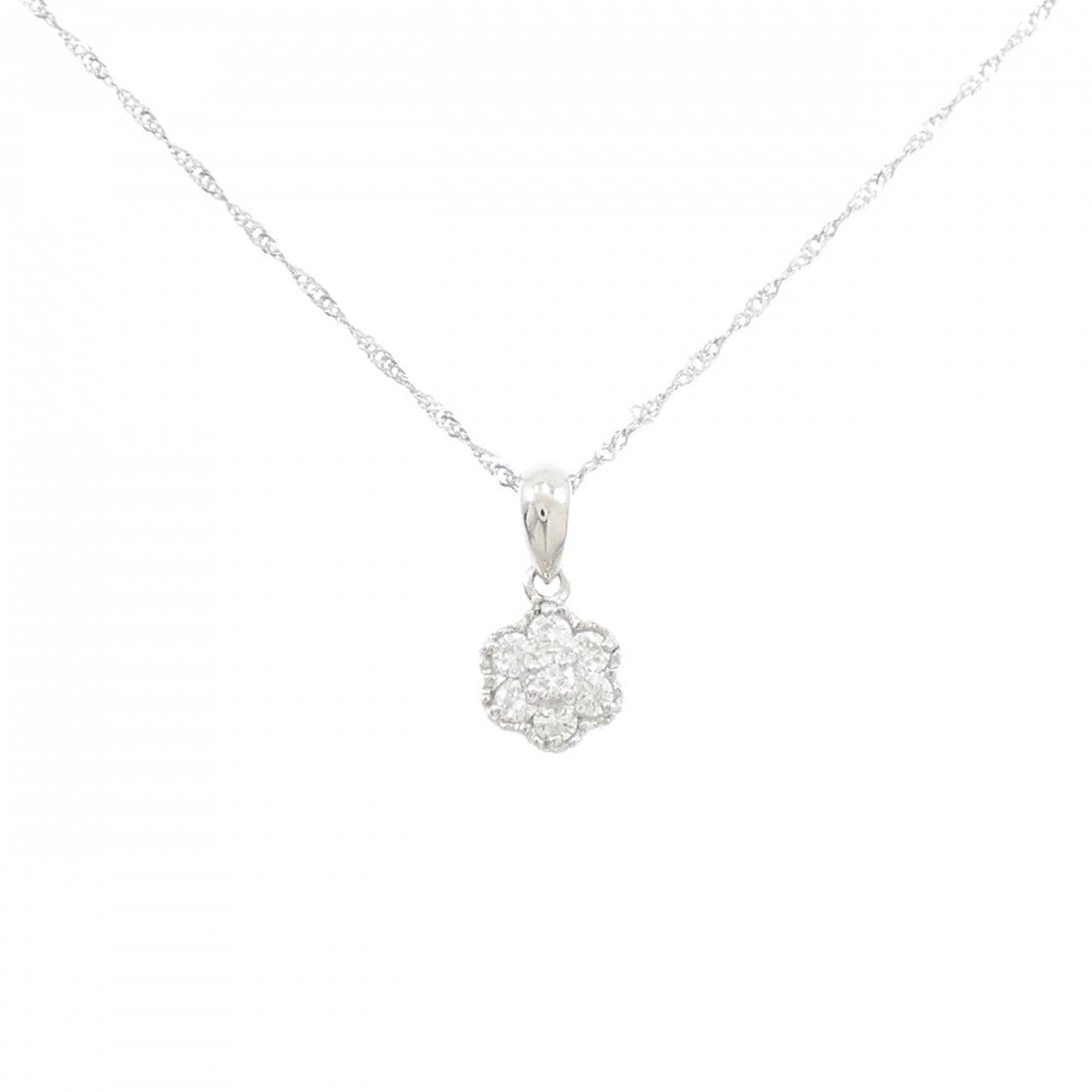 PT900/PT850 ダイヤモンド ネックレス 0.23CT
