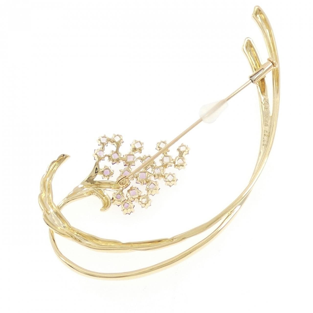 ジュネ サファイヤ ブローチ 2.56CT