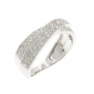 K18WG ダイヤモンド リング 0.59CT