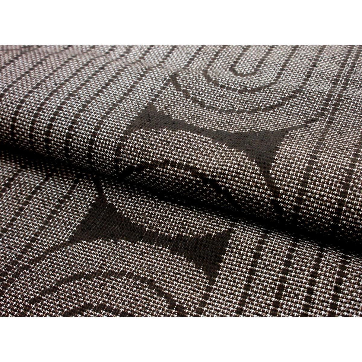 紬　七マルキ　証紙付　身幅３Ｌ寸【大島紬】