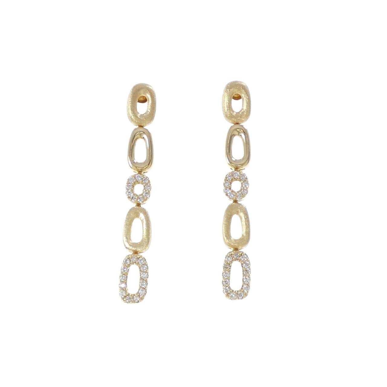 K18YG ダイヤモンド ピアス 0.22CT