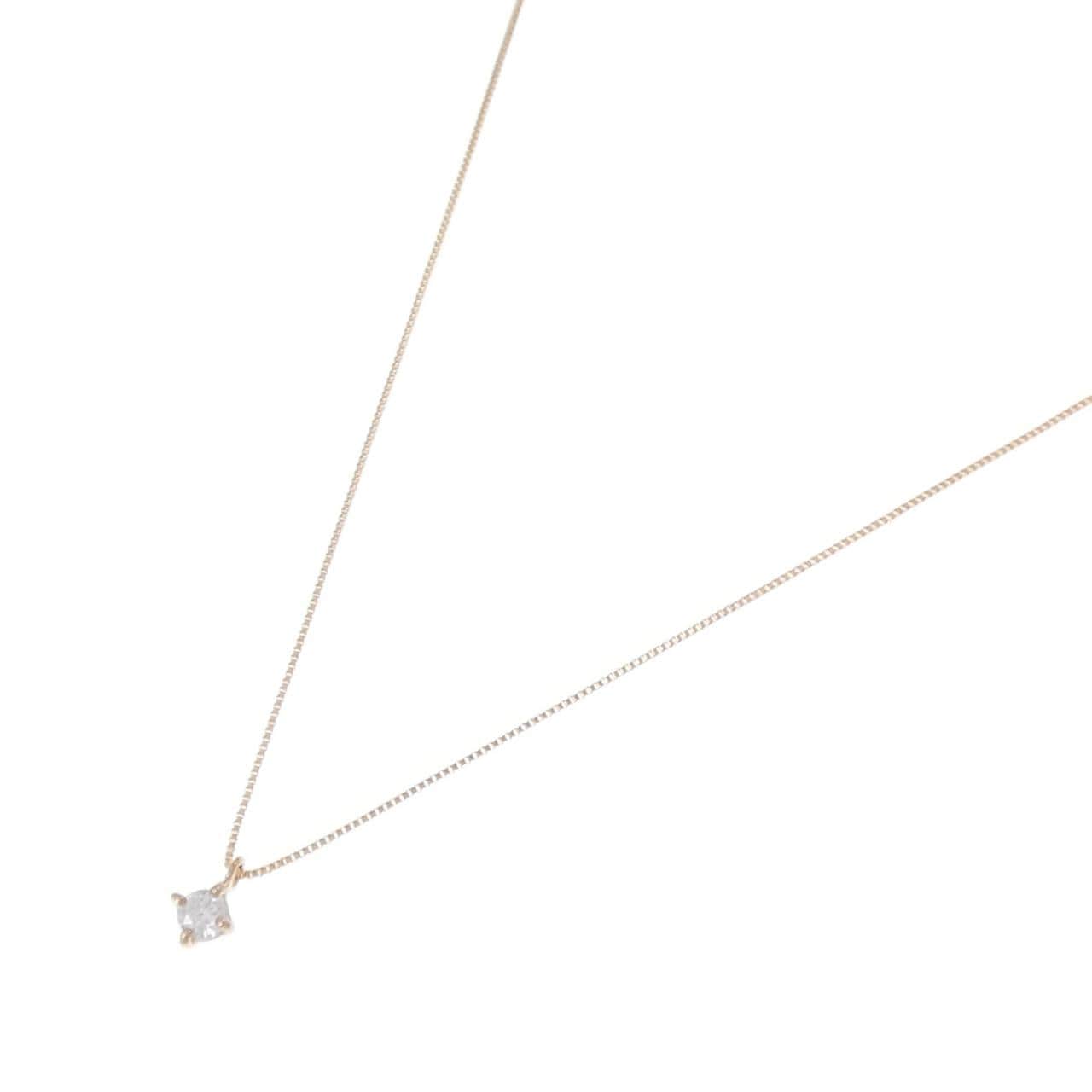 K18PG ダイヤモンド ネックレス 0.1CT