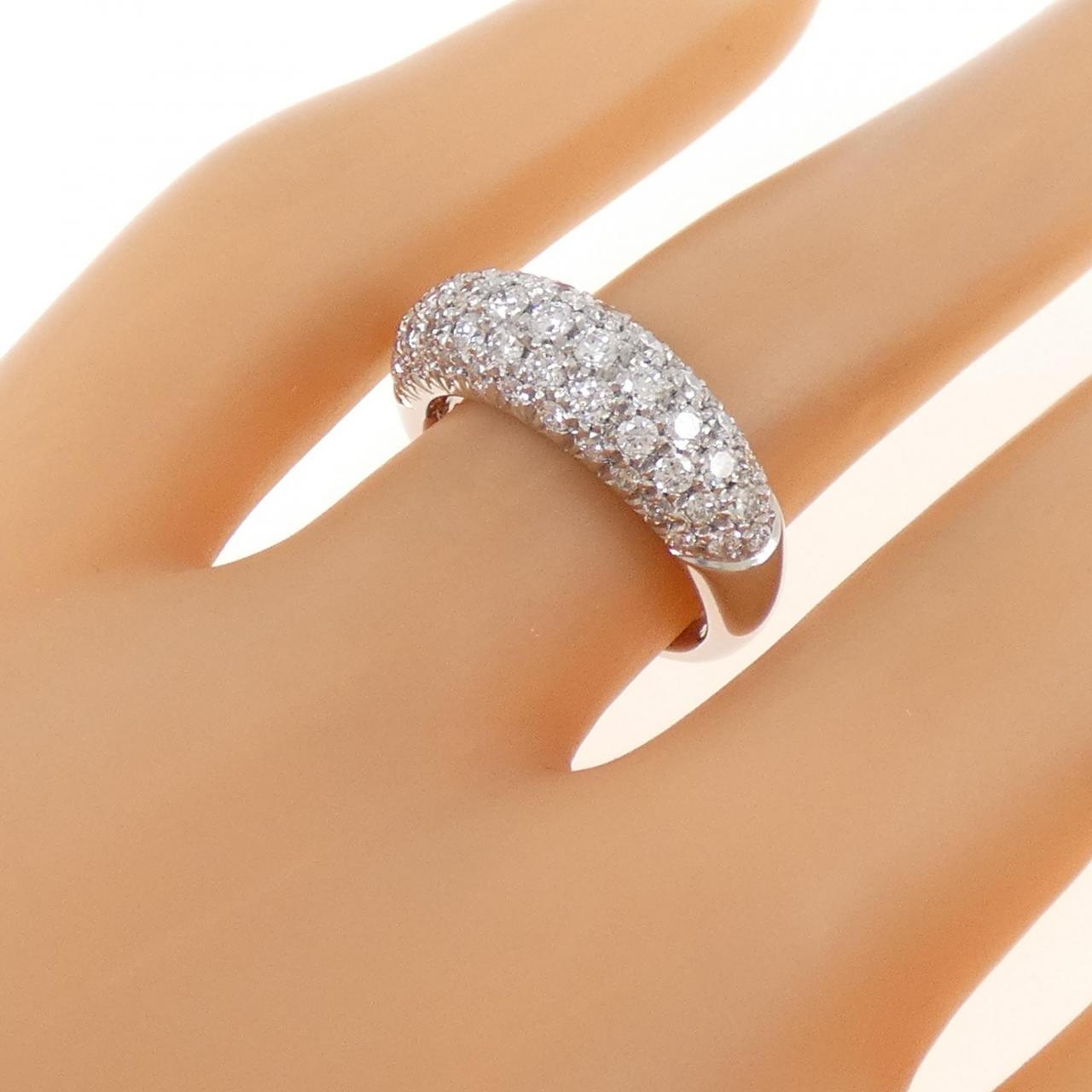 PT900 パヴェ ダイヤモンド リング 1.00CT