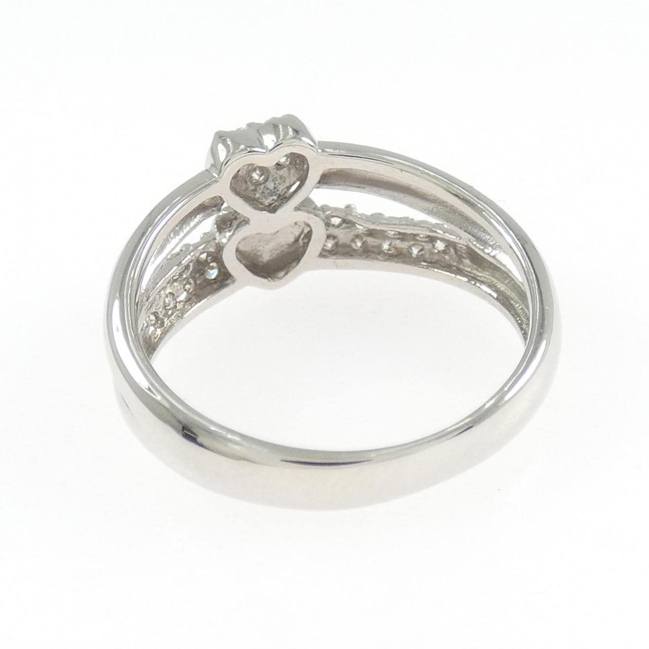 PT900 ハート ダイヤモンド リング 0.22CT