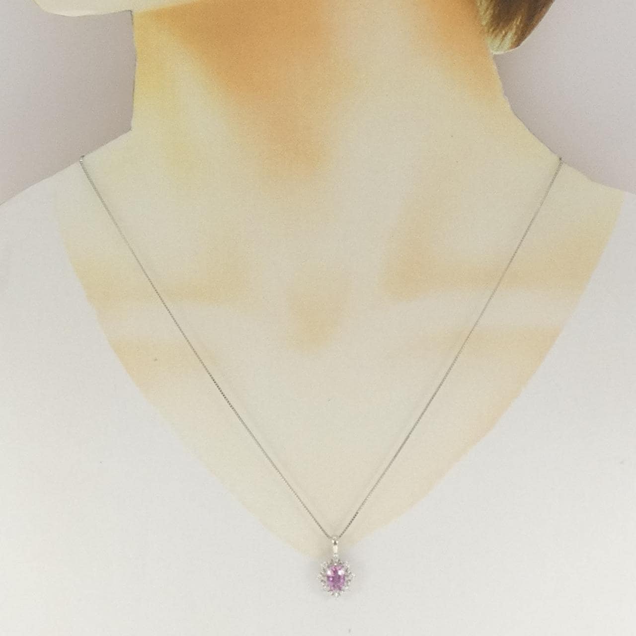 PT950/PT850 サファイヤ ネックレス 1.02CT