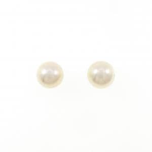 K18YG 白蝶パール ピアス 10.7mm