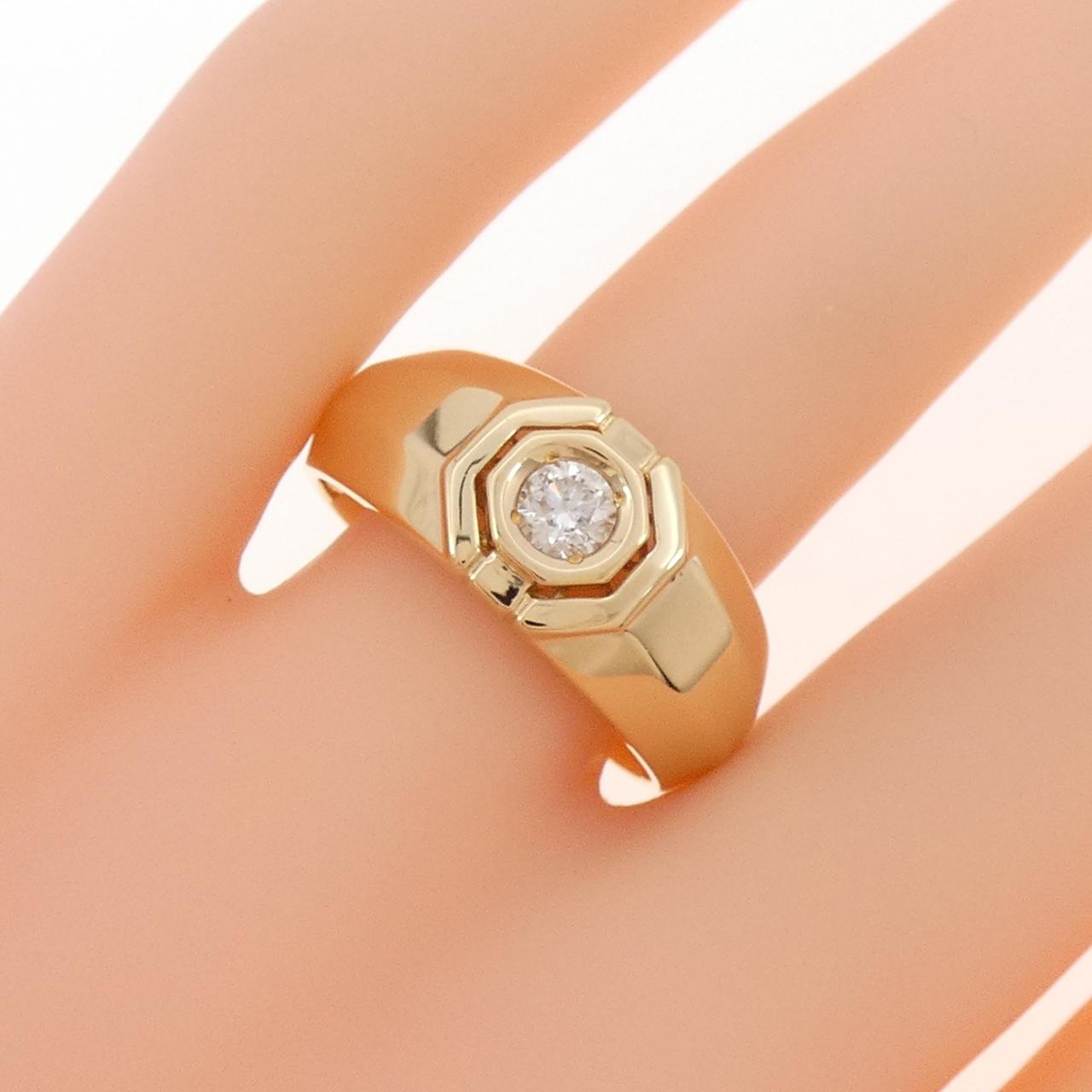 K18YG ダイヤモンド リング 0.218CT