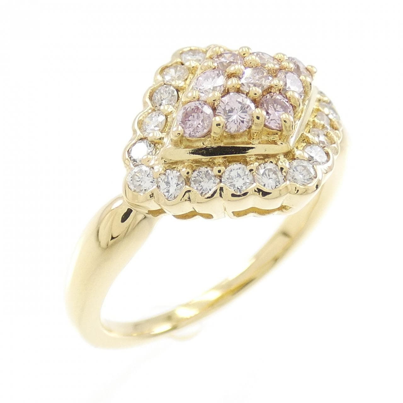 K18YG ピンクダイヤモンド リング 0.32CT