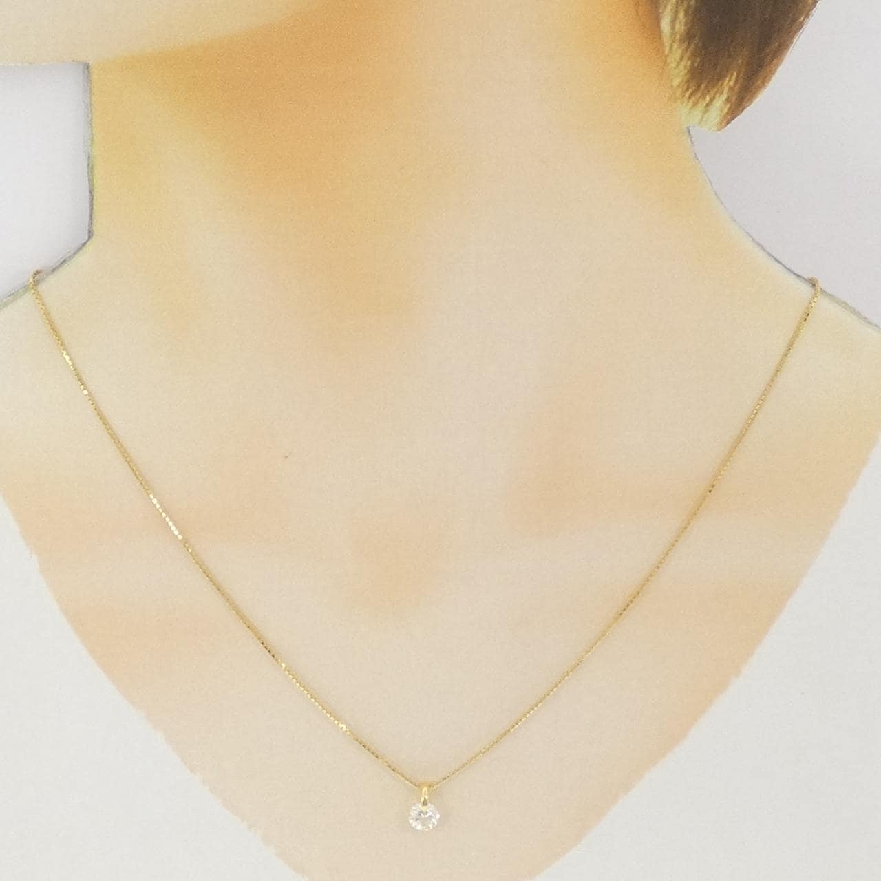 K18YG ダイヤモンド ネックレス 0.56CT