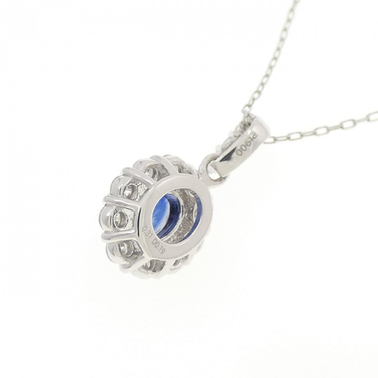 【新品】PT900 サファイヤ ネックレス 0.31CT